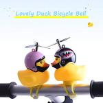 NEKRASH Duck Bike Bell with LED Light: Cute Propeller Horn