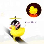 NEKRASH Duck Bike Bell with LED Light: Cute Propeller Horn