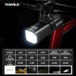 TOWILD 1200 Lumen Waterproof Bike Headlight