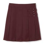 Burgundy Pleated Scooter Skirt for Girls