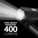 X400 Rechargeable Bike Light Set, 400 Lumens