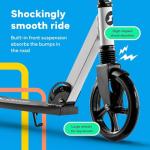 Lascoota Kids Electric Scooter - Adjustable & Foldable
