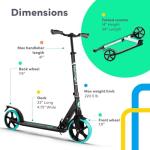 Lascoota Kids Electric Scooter - Adjustable & Foldable