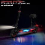 Folding Electric Scooter with Off-Road Tires and Seat