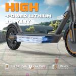 Electric Scooter for Adults, Max Speed 19 MPH, Up to 12 Miles Range, 350W Motor Adult E-Scooter, 8.5" Solid Tire, Foldable Scooter with Dual Braking, Smart APP, Light Control for Campus, Commuter