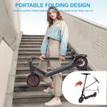 8.5-inch Foldable Adult Electric Scooter with APP, 350W Motor, 7.8/10.4Ah Lithium Battery, Max 21-23 Miles Long Range, 19Mph Top Speed Dual Braking Kick Scooter (10.4Ah for 23 Miles)