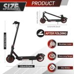 8.5-inch Foldable Adult Electric Scooter with APP, 350W Motor, 7.8/10.4Ah Lithium Battery, Max 21-23 Miles Long Range, 19Mph Top Speed Dual Braking Kick Scooter (10.4Ah for 23 Miles)