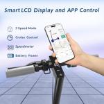 Electric Scooter for Adults, Up to 19 Mph, 19 Miles Range & 264 lbs Load, Aluminum Alloy E-Scooter with 350W Motor, Foldable Escooter with Dual Braking System and App Control (Yellow)