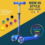 Lifemaster Kids 3-Wheel Scooter with LED Lights
