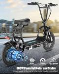 Caroma Foldable Electric Scooter with Seat and Power