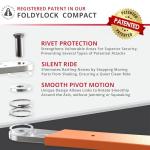 Compact Folding Lock for Bikes and Scooters