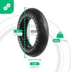 MOOVMOOV Solid Tire 10x2.125 Compatible with Pure Air Electric Scooter, Gotrax G4 / GMAX Ultra, Turboant M10, and Other Models - Puncture Resistant Tire 10 x 2.125 Inches