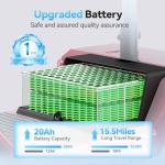 Serianie Foldable Mobility Scooters for Seniors, 4 Wheel Lightweight Mobility Scooters for Adults, Powered Electric Wheelchair, Mobility Scooter with Seat, Folding Travel Motorized Scooter (Red)