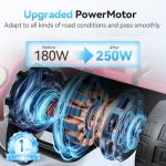 Serianie Foldable Mobility Scooters for Seniors, 4 Wheel Lightweight Mobility Scooters for Adults, Powered Electric Wheelchair, Mobility Scooter with Seat, Folding Travel Motorized Scooter (Red)