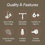 Campior Foldable Roller Scooter for Ages 6+