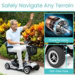 Vive 4-Wheel Electric Mobility Scooter for Adults