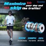 iScooter iX3 Electric Scooter with Off-Road Tires