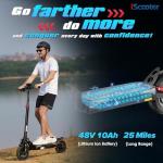 iScooter iX3 Electric Scooter with Off-Road Tires