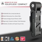 Compact High-Security Folding Lock for Scooters/Bikes