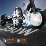 500W Electric Scooter, 18-21 Mile Range, 20MPH