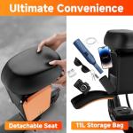 Folding Electric Scooter with Seat - 19MPH Speed