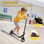 SIMATE Kids Electric Scooter with Colorful Lights