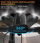 9500 Lumen Rechargeable Bike Light Set