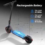 Portable Electric Scooter: 500W, 22MPH, Dual Suspension