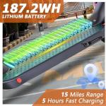 Qlaway 8.5" Electric Scooter - 19 MPH, 22 Miles Range