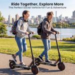iScooter Electric Scooter, 12 Miles Long Range, 18 Mph Top Speed, Commuting Electric Scooter with Cuise Control, Double Braking Systems Escooter for Adults and Teens - i8