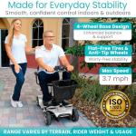 Vive 4-Wheel Electric Mobility Scooter for Adults