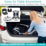 Vive 4-Wheel Electric Mobility Scooter for Adults