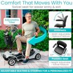 Vive 4-Wheel Electric Mobility Scooter for Adults
