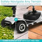 Vive 4-Wheel Electric Mobility Scooter for Adults