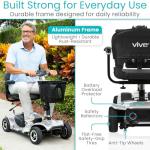 Vive 4-Wheel Electric Mobility Scooter for Adults