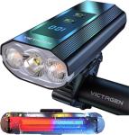 Victagen 8000 Lumen Rechargeable Bike Lights Set