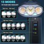Victagen 8000 Lumen Rechargeable Bike Lights Set