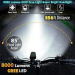 Victagen 8000 Lumen Rechargeable Bike Lights Set