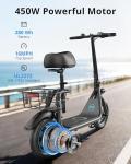 Gyroor Adult & Teen Electric Scooter with Seat