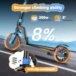 Kids' Electric Scooter, 200W Motor, 12 MPH Speed