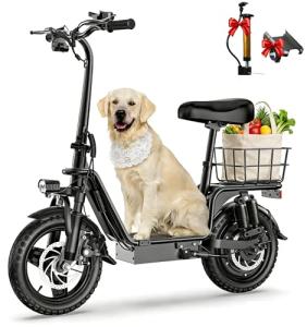 Electric Scooter for Adults with Seat, 20MPH