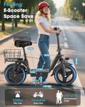 Electric Scooter for Adults with Seat, 20MPH