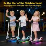 SIMATE Kids Electric Scooter with LED Lights