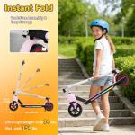 SIMATE Kids Electric Scooter with LED Lights