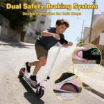 SIMATE Kids Electric Scooter with LED Lights