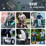 Universal 42V 2A Electric Scooter Charger with 7 Plugs