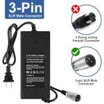 2A 3-Pin Male XLR Charger for Electric Scooters