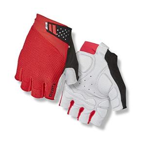Bright Red Giro Monaco II Gel Road Gloves - Large