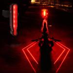 USB Rechargeable Bike Light Set: Front & Rear