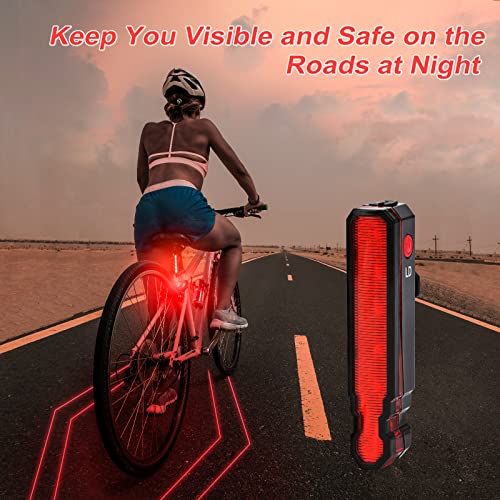 USB Rechargeable Bike Light Set: Front & Rear